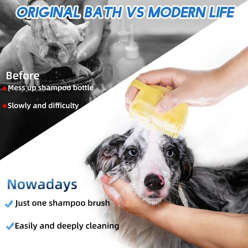 Silicone Pet Shampoo Brush and Comb