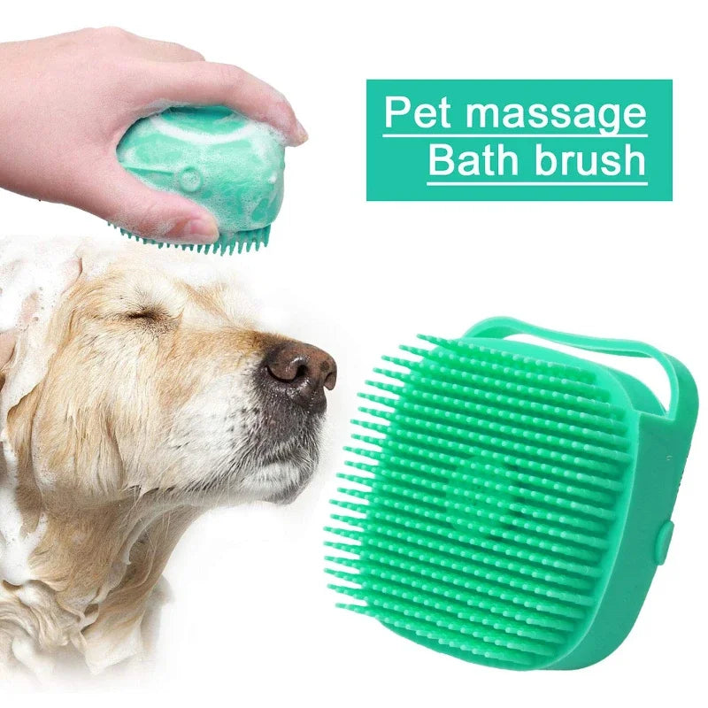 Silicone Pet Shampoo Brush and Comb